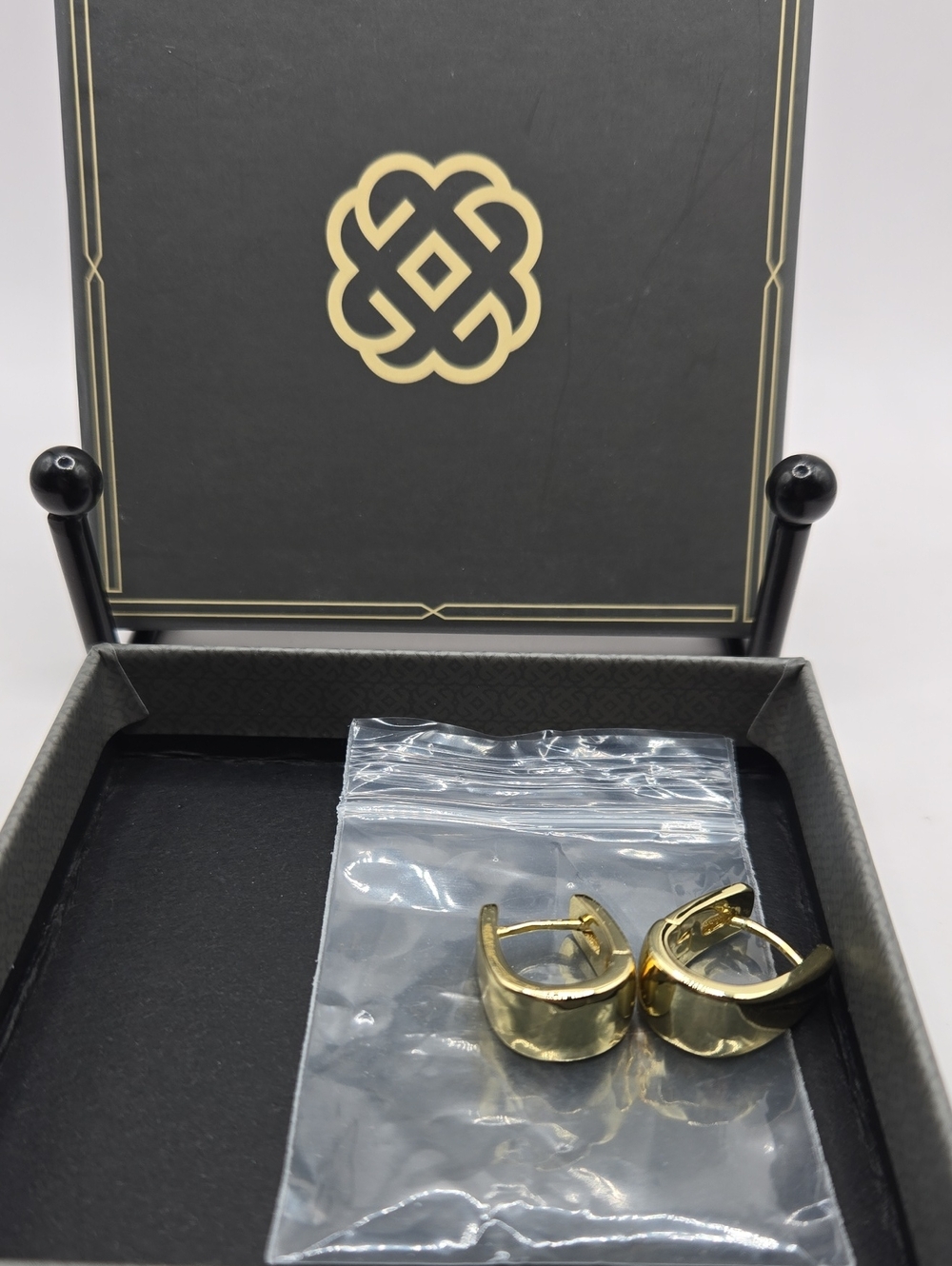 NEW Alexcraft Chunky Gold Huggie Hoop Earrings